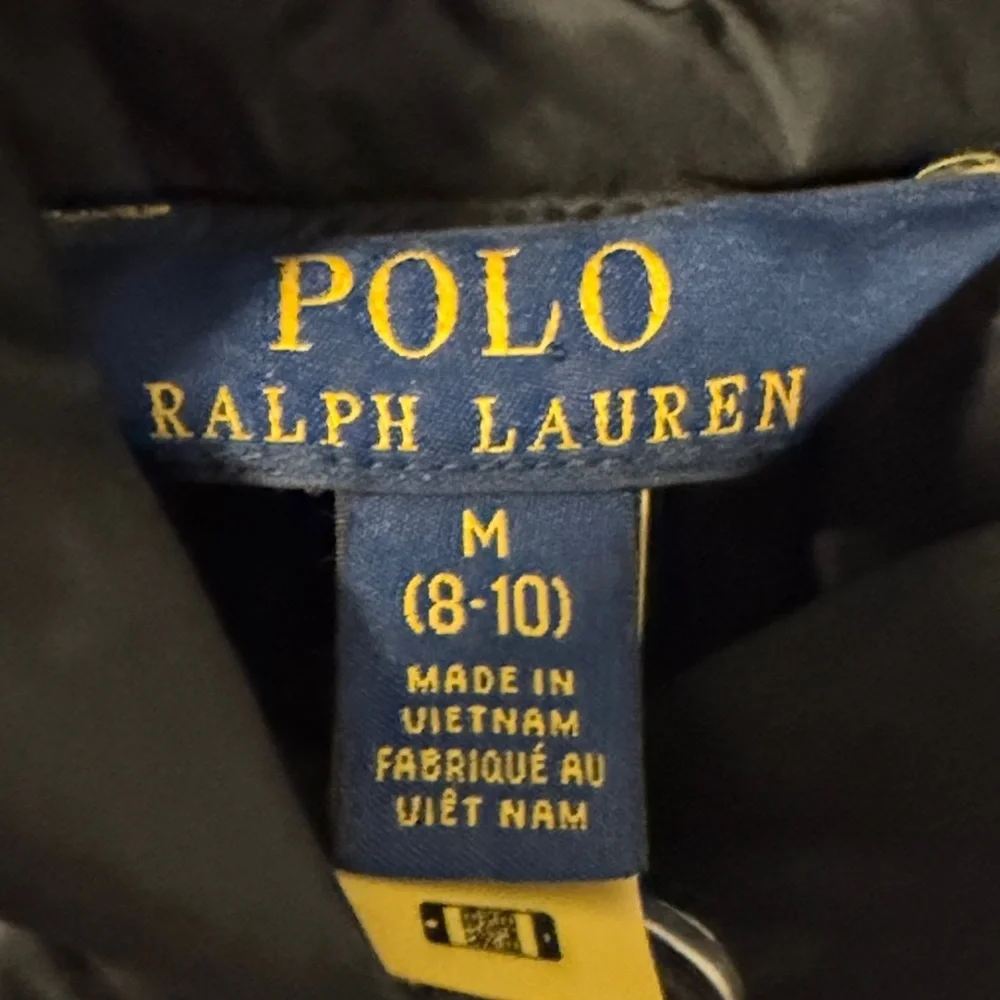 Polo by Ralph Lauren Down Black Hooded Kids Puffer Coat